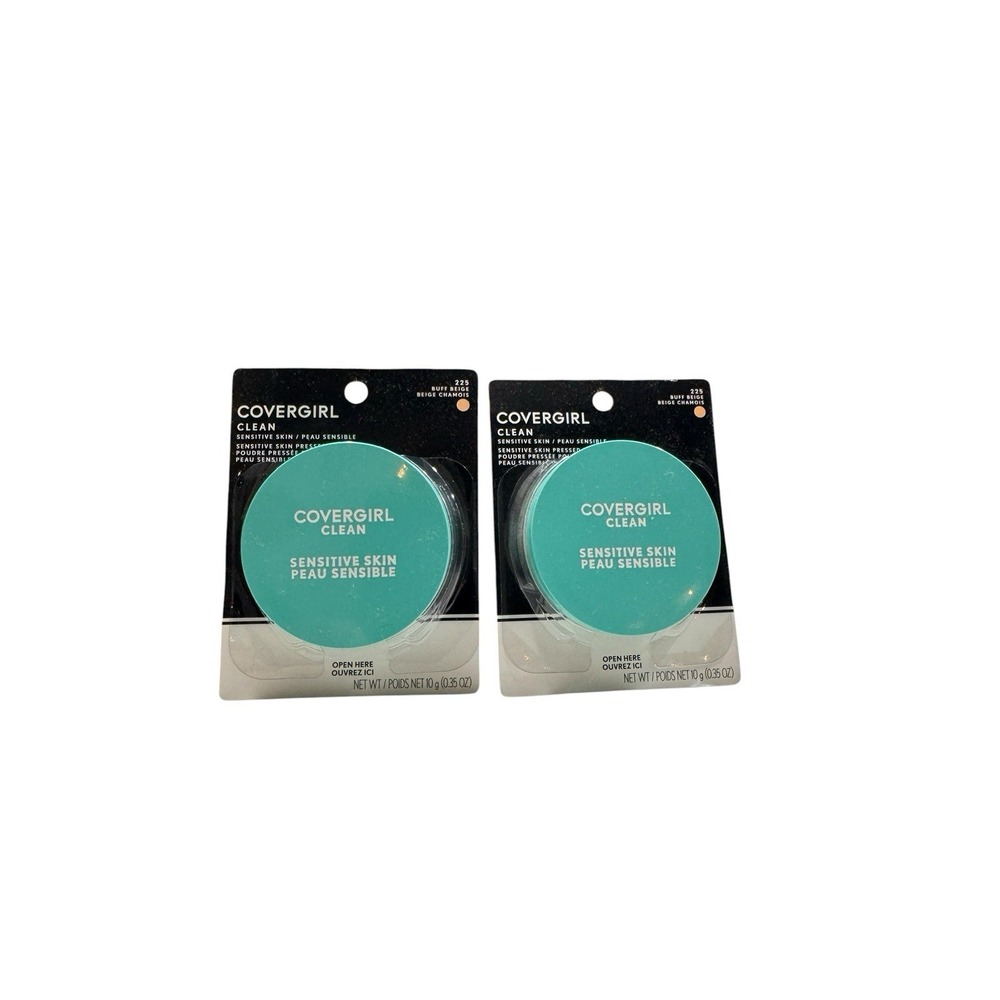 cover girl pressed powder Sensitive Skin 225 Buff Beige - 2 Pcs